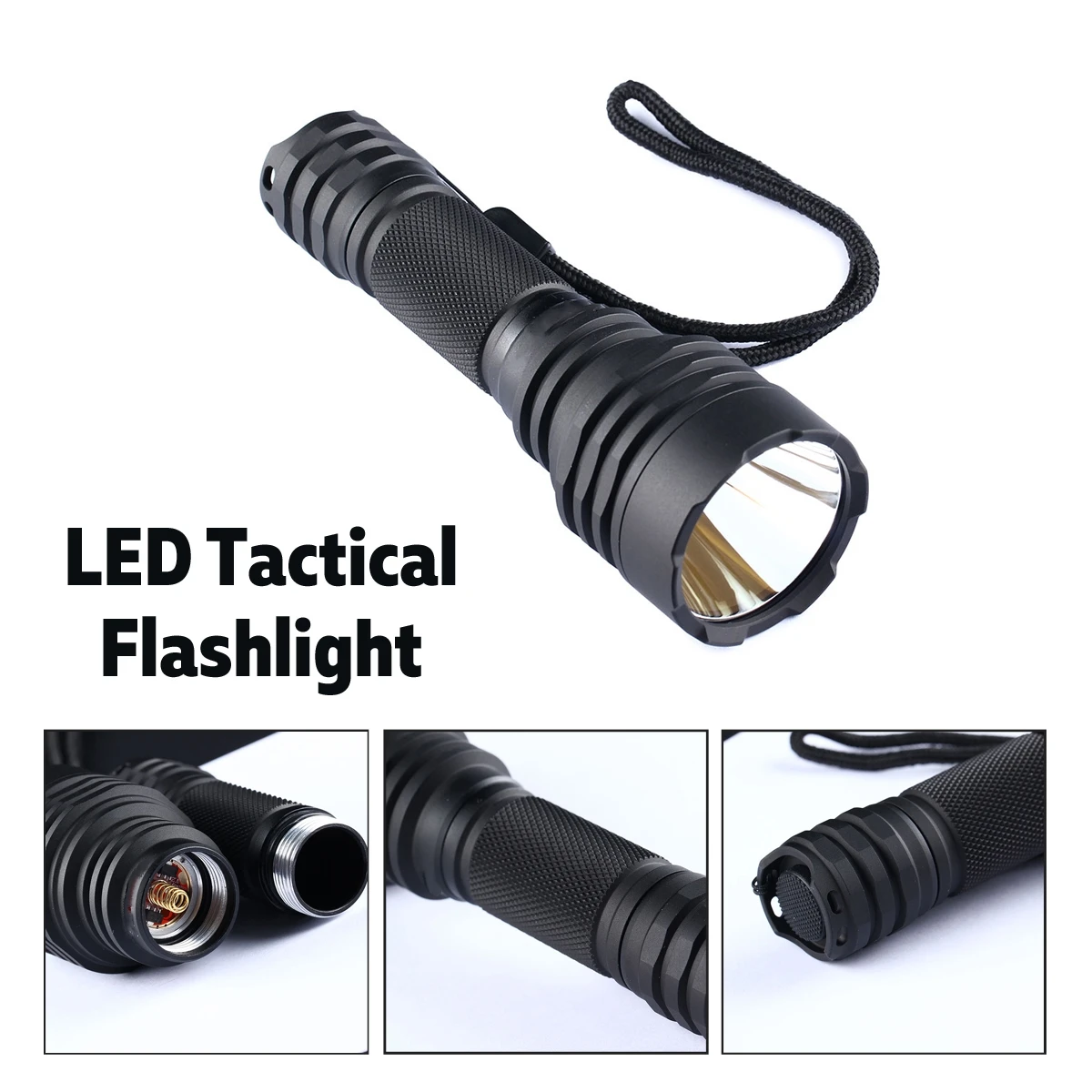 Portable Waterproof LED Tactical Flashlight Memory Function Aluminum Alloy Professional USB Torches Rechargeable Tactical Torche
Portable Waterproof LED Tactical Flashlight Memory Function Aluminum Alloy Professional USB Torches Rechargeable Tactical Torche