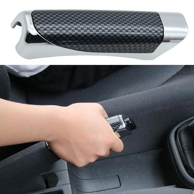 Anti-slip Durable Car Styling Car Handbrake Grips Cover ABS Plastic Plating Carbon Fiber Parking Hand Brake Cover Sleeve Decor
Anti-slip Durable Car Styling Car Handbrake Grips Cover ABS Plastic Plating Carbon Fiber Parking Hand Brake Cover Sleeve Decor