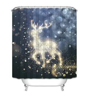 3D Christmas Shower Curtain Decor Light Spot Deer Pattern Bathroom Drapes Curtains Waterproof Polyester Bath Curtain with Hooks
3D Christmas Shower Curtain Decor Light Spot Deer Pattern Bathroom Drapes Curtains Waterproof Polyester Bath Curtain with Hooks