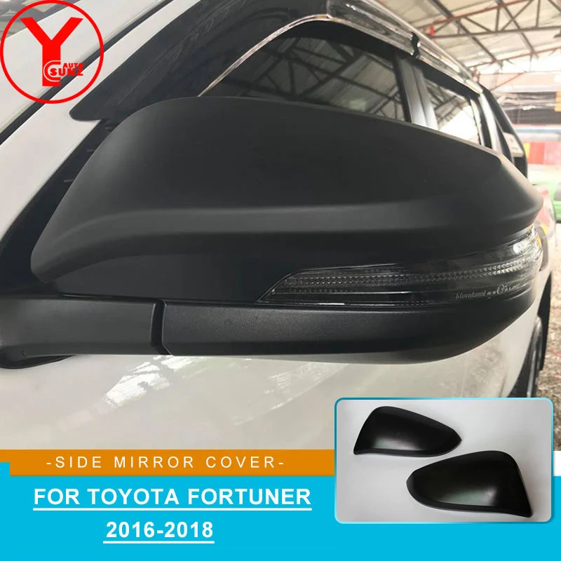 

ABS black side rearview mirror cover for toyota rav4 2014-2017 hilux revo fortuner innova 2016 2017 2018 2019 accessories YCSUNZ
