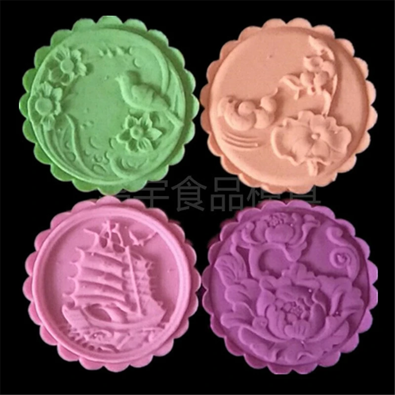 New 100g 125g 150g Round Moon Cake Mold Set Flower Pattern Plastic Cake Plungers Large Bath Bomb Molds 4 White Flower Stamps
New 100g 125g 150g Round Moon Cake Mold Set Flower Pattern Plastic Cake Plungers Large Bath Bomb Molds 4 White Flower Stamps