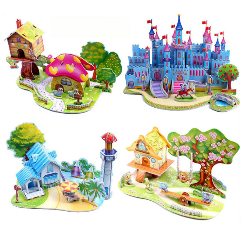 3D DIY Puzzle Jigsaw Baby toy Kid Early learning Castle Construction pattern gift For Children Brinquedo Educativo Houses Puzzle
3D DIY Puzzle Jigsaw Baby toy Kid Early learning Castle Construction pattern gift For Children Brinquedo Educativo Houses Puzzle