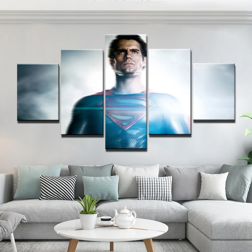 Modern HD Printed Wall Art Frame Canvas Pictures 5 Pieces Superman Painting Poster Home Decor For Living Room
Modern HD Printed Wall Art Frame Canvas Pictures 5 Pieces Superman Painting Poster Home Decor For Living Room