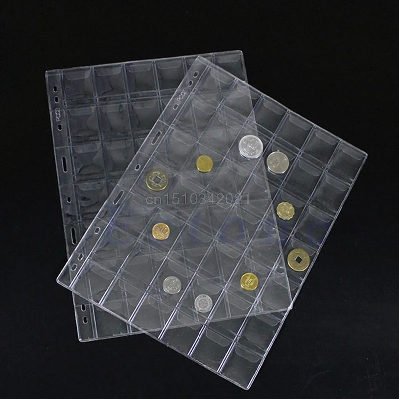 20/30/42 Pockets Classic Coin Holders Sheets for Storage Collection Album 1 Sheet D13
20/30/42 Pockets Classic Coin Holders Sheets for Storage Collection Album 1 Sheet D13