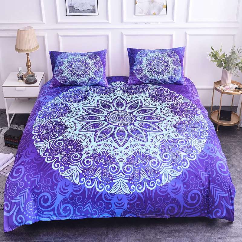 ZEIMON Blue Bedding Set Bohemian Mandala Printing Duvet Cover Microfiber Fabric With Pillowcase For Boho Home Textiles Bedspread
ZEIMON Blue Bedding Set Bohemian Mandala Printing Duvet Cover Microfiber Fabric With Pillowcase For Boho Home Textiles Bedspread