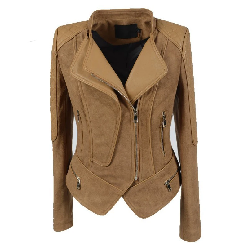 Multi Zippers Double Collar Design Retro Classic Female Shorts Suede Leather Jacket Women Plus Size 5XL 6XL
Multi Zippers Double Collar Design Retro Classic Female Shorts Suede Leather Jacket Women Plus Size 5XL 6XL
