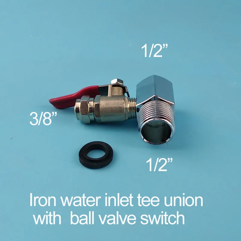 Water purifier iron three connection water intake tee fitting three-way piece 1/2"to 3/8" ball valve switch pure tee union
Water purifier iron three connection water intake tee fitting three-way piece 1/2"to 3/8" ball valve switch pure tee union