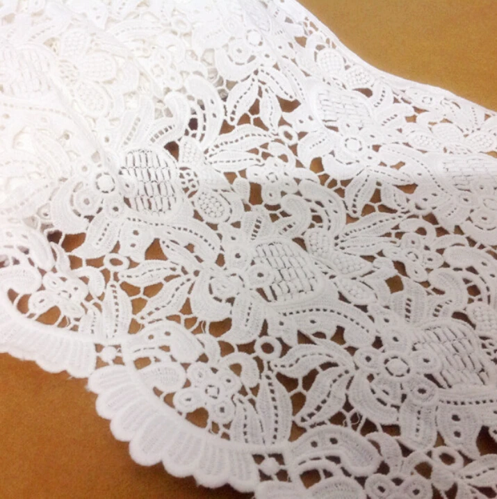 1 yard width 11.81" 30cm white high quality cotton water soluble lace trim ribbon for dress/skirt lace fabric SL4K196
1 yard width 11.81" 30cm white high quality cotton water soluble lace trim ribbon for dress/skirt lace fabric SL4K196