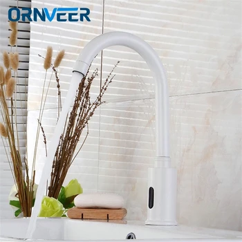 High Quality touchless white Sensor Faucet mixer for bathroom Sink water saving Automatic infrared Inductive Tap
High Quality touchless white Sensor Faucet mixer for bathroom Sink water saving Automatic infrared Inductive Tap