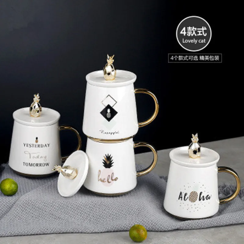 Free shipping Berjaya 400ML Pineapple Coffee Mug Ceramics Tea Mugs Gold Holder Cups with Lid Home Breakfast Milk Mug Nice Gift
Free shipping Berjaya 400ML Pineapple Coffee Mug Ceramics Tea Mugs Gold Holder Cups with Lid Home Breakfast Milk Mug Nice Gift