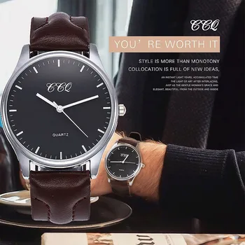 CCQ Brand Fashion Men Leather Quartz Watches Casual Business Sport Male Clock Waterproof Military Wrist Watch Relogio Masculino
CCQ Brand Fashion Men Leather Quartz Watches Casual Business Sport Male Clock Waterproof Military Wrist Watch Relogio Masculino