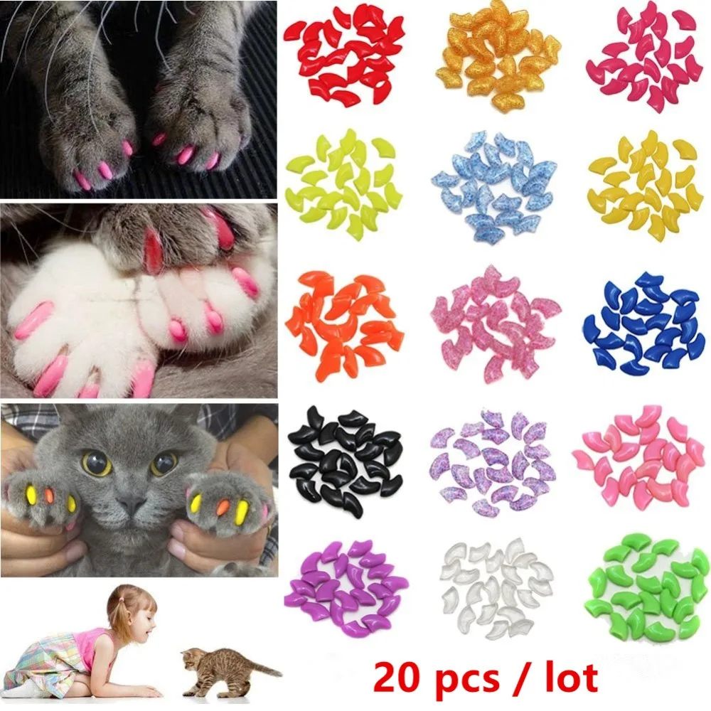 Nicrew 20 Adet Yumusak Silikon Yumusak Kedi Tirnak Kapaklari Renkli Kedi Paw Pence Evcil Hayvan Tirnak Koruyucu Kedi Tirnak Kapak Kedi Bakim Malzemeleri Soft Cat Nail Caps Cat Nail Capsnail Caps Aliexpress