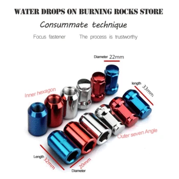 20Pcs Car hub anti-theft screw cap outside the seven anti-theft nut high-strength universal screw tire modification nut
20Pcs Car hub anti-theft screw cap outside the seven anti-theft nut high-strength universal screw tire modification nut