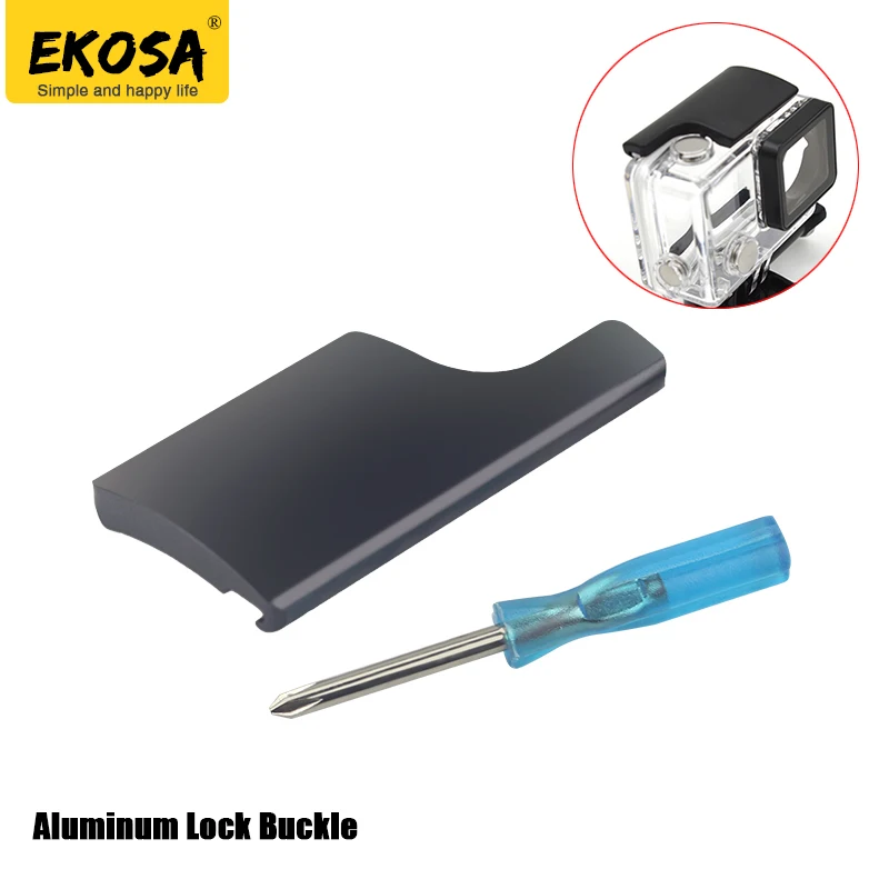 EKOSA Aluminum Lock Buckle for For Gopro Hero 4 3+ Action Camera Waterproof Housings Metal Case for Gopro Accessories Go Pro 4
EKOSA Aluminum Lock Buckle for For Gopro Hero 4 3+ Action Camera Waterproof Housings Metal Case for Gopro Accessories Go Pro 4