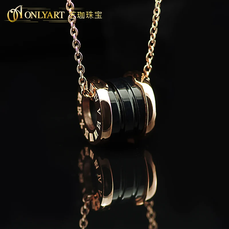 OnlyArt fashion rose golden color surgical silver pendant jewelry 45CM length for women ceramic necklace
OnlyArt fashion rose golden color surgical silver pendant jewelry 45CM length for women ceramic necklace