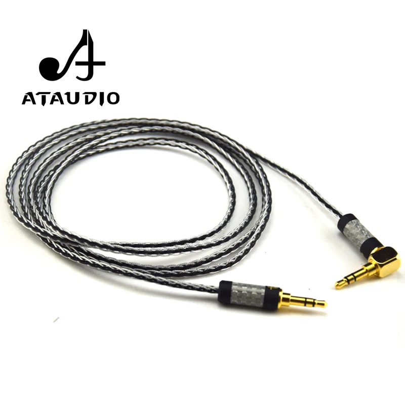 Высококачественный посеребренный аудиокабель ATAUDIO Hifi 3 5 мм со штекером на штекер