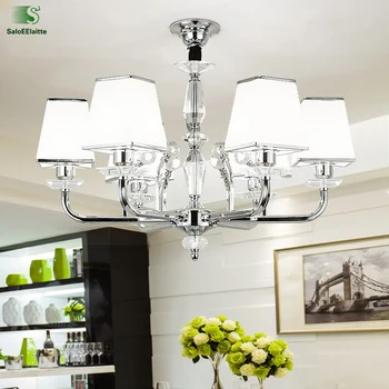 Modern Lustre Crystal Led Chandelier Fixtures Chrome Metal Dining Room Led Pendant Chandeliers Lighting Bedroom Hanging Lights
Modern Lustre Crystal Led Chandelier Fixtures Chrome Metal Dining Room Led Pendant Chandeliers Lighting Bedroom Hanging Lights