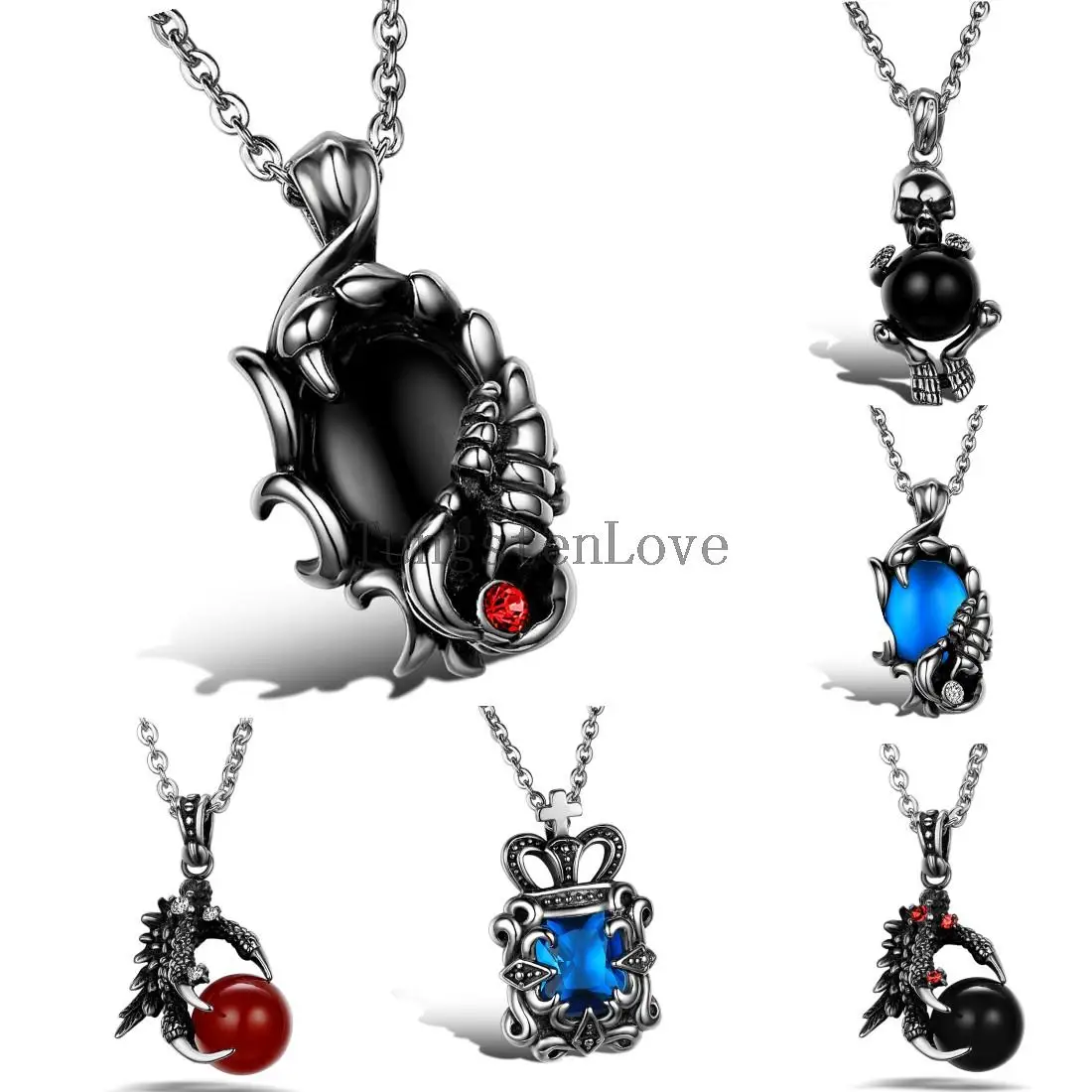 Punk Biker Stainless Steel Vintage Mens Scorpion Pendant Dragon Claw Skull Crown Gothic Necklace For Men Jewelry collar hombre
Punk Biker Stainless Steel Vintage Mens Scorpion Pendant Dragon Claw Skull Crown Gothic Necklace For Men Jewelry collar hombre