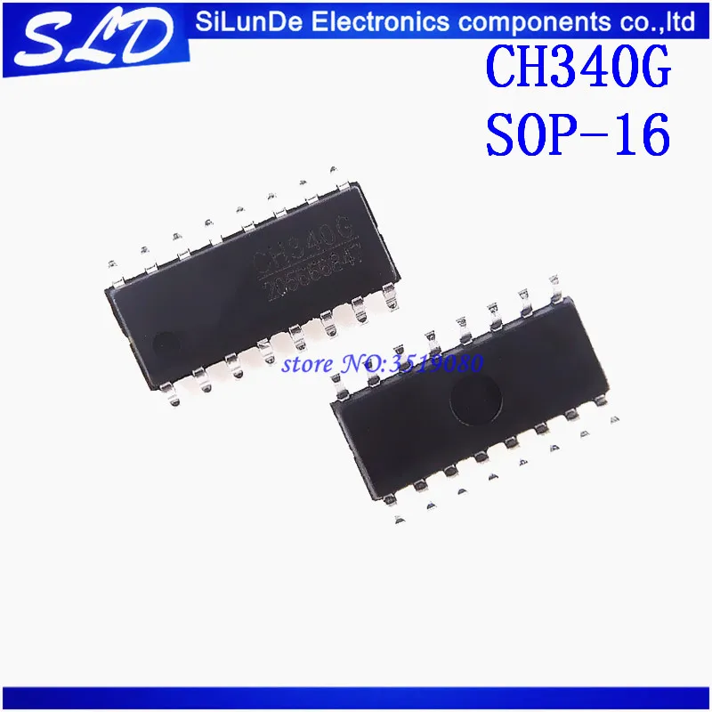 Free Shipping 50pcs/lot CH340G CH340 SOP-16 new and original in stock | Электроника