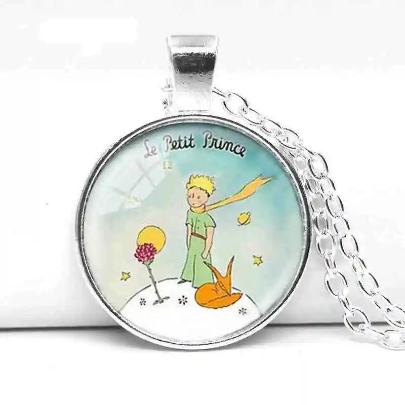 Cartoon Anime Little Prince pendant necklace the Little Prince paper Movies glass dome jewelry for child
Cartoon Anime Little Prince pendant necklace the Little Prince paper Movies glass dome jewelry for child