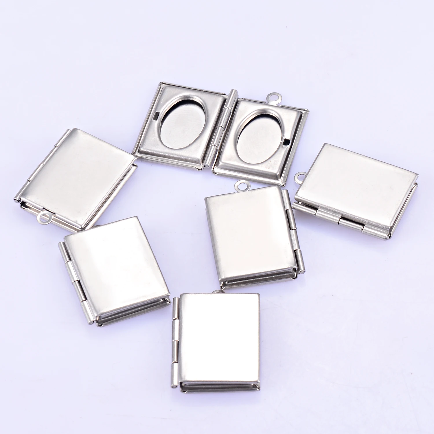 5 Pcs Stainless Steel Rectangle Shape Photo Frame Locket Pendant Charm Silver Color Romantic Love For Charms Jewelry Making
5 Pcs Stainless Steel Rectangle Shape Photo Frame Locket Pendant Charm Silver Color Romantic Love For Charms Jewelry Making