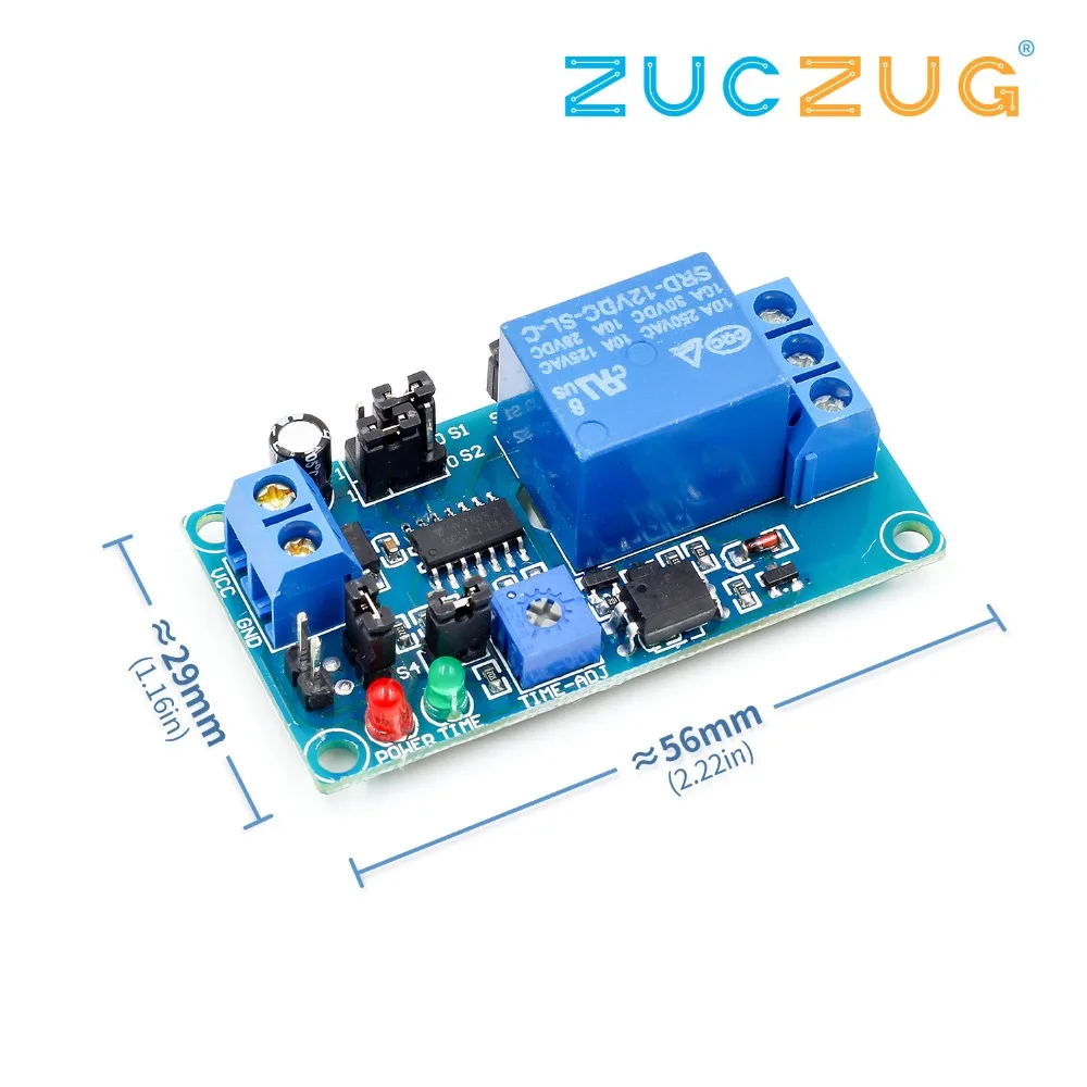 1pcs Delay Relay Delay Turn On / Delay Turn off Switch Module with Timer DC 5V 9V 12V
1pcs Delay Relay Delay Turn On / Delay Turn off Switch Module with Timer DC 5V 9V 12V