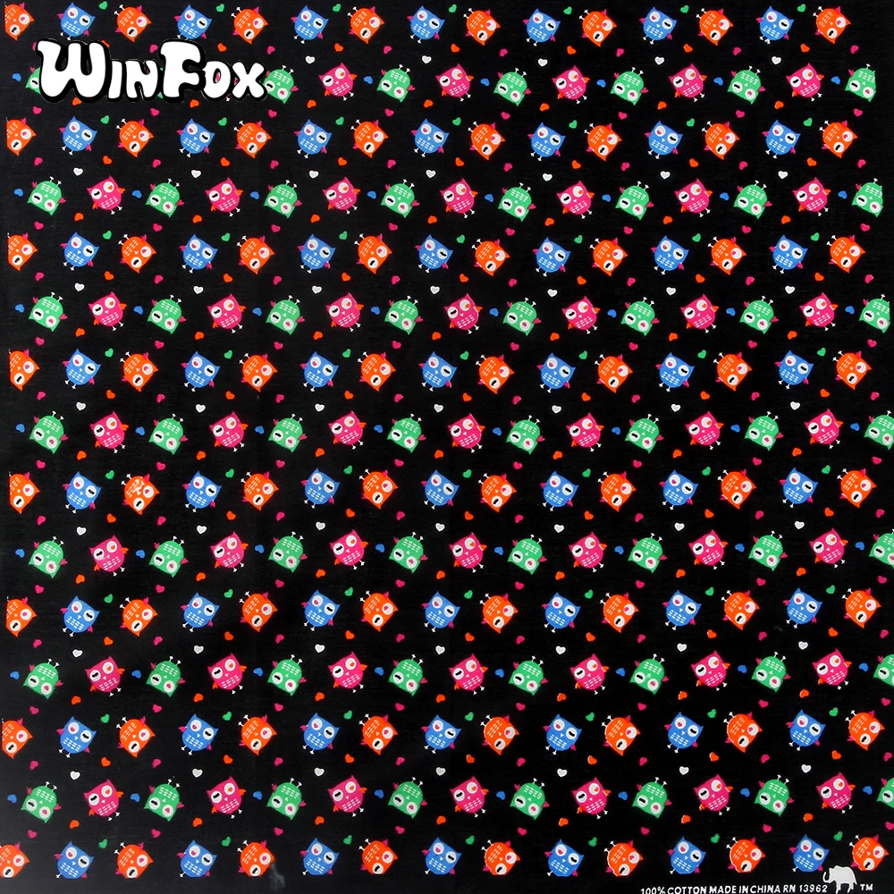 Winfox 55CM*55CM New Hip-hop 100%Cotton Brand Cute Owl Pattern Bandanas For Men Women Magic Head Scarf Scarves Birthday Present
Winfox 55CM*55CM New Hip-hop 100%Cotton Brand Cute Owl Pattern Bandanas For Men Women Magic Head Scarf Scarves Birthday Present