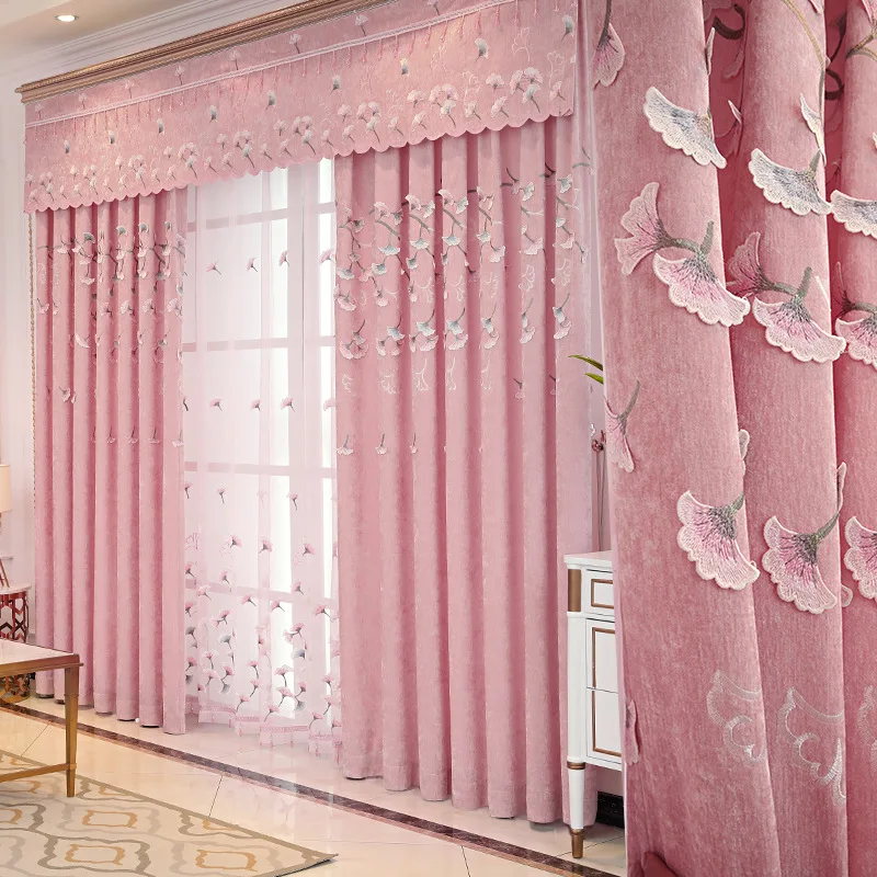 Pink Embroidered Window Valance Curtains Floral for Living Room Window Curtains Blackout for Bedroom Kitchen Drapes Home Decor
Pink Embroidered Window Valance Curtains Floral for Living Room Window Curtains Blackout for Bedroom Kitchen Drapes Home Decor