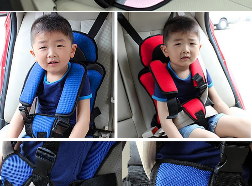 Kids Safety Seat Thickening Cotton Infant Adjustable Children Chairs Updated Version Baby Car Safe Seats cadeirinha para carro (9)