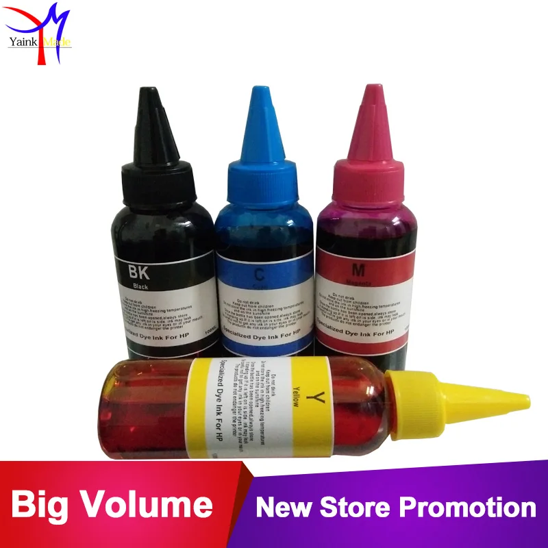 4 x 100ml specialized CISS Refill kit Dye Ink For HP 61 62 63 301 302 901 662 664 122 123 printer ink cartridge tinta
4 x 100ml specialized CISS Refill kit Dye Ink For HP 61 62 63 301 302 901 662 664 122 123 printer ink cartridge tinta