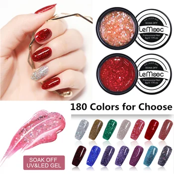 LEMOOC 5ml UV Gel 2019 New Arrival Nail 180 Nail Color Soak Off DIY Paint Gel Ink UV Gel Nail Polish
LEMOOC 5ml UV Gel 2019 New Arrival Nail 180 Nail Color Soak Off DIY Paint Gel Ink UV Gel Nail Polish