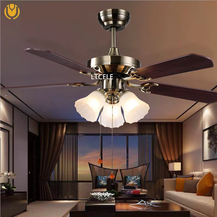 2015 Кристалл Потолочный Вентилятор lron ventilador де teto com cristais Современный Освещение