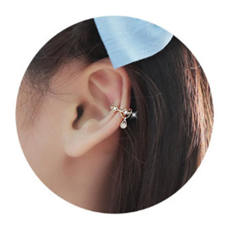 Cute Without Pierced Ear Bone Folder Punk Fashion Ear Cuff Wrap Rhinestone Cartilage Clip On Earring Non Piercing Jewelry 369013
Cute Without Pierced Ear Bone Folder Punk Fashion Ear Cuff Wrap Rhinestone Cartilage Clip On Earring Non Piercing Jewelry 369013