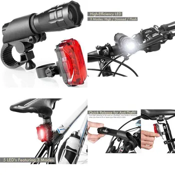 5 AAA Super Bright LED Lights Headlight Tailligh Front and Rear Cycle Lighting Safety & Survival Z1219
5 AAA Super Bright LED Lights Headlight Tailligh Front and Rear Cycle Lighting Safety & Survival Z1219