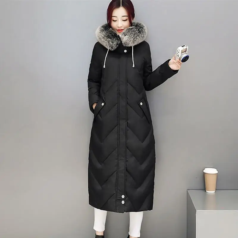 Large fur Collar Down Coat Winter Women 2019 New Winter Down Jacket Women Long Slim Thickening Warm Female Coats Black OAIRED
Large fur Collar Down Coat Winter Women 2019 New Winter Down Jacket Women Long Slim Thickening Warm Female Coats Black OAIRED