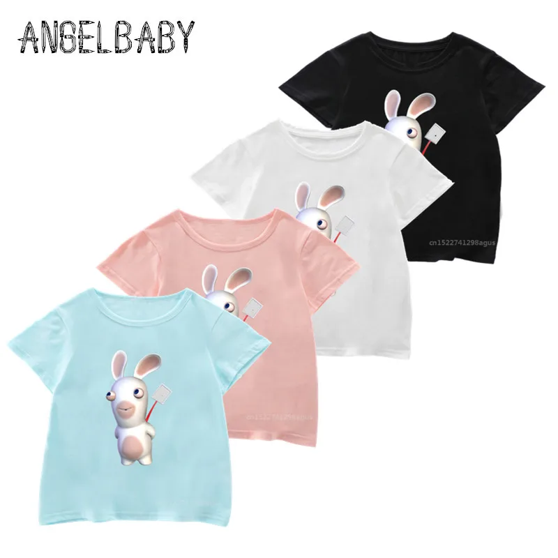 Kids Cartoon Raving Rabbids Funny T shirt Children Summer Tops Boys and Girls Rabid Rabbits Print T-shirt,5202A
Kids Cartoon Raving Rabbids Funny T shirt Children Summer Tops Boys and Girls Rabid Rabbits Print T-shirt,5202A