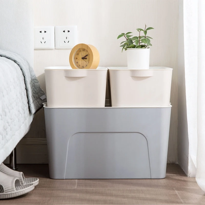 Plain can be stacked storage box plastic clothes storage box covered wardrobe finishing box clothing storage box
Plain can be stacked storage box plastic clothes storage box covered wardrobe finishing box clothing storage box