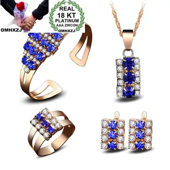OMHXZJ Wholesale Personality OL Woman Geometric Zircon 18KT Shallow Yellow Earrings+Ring+Necklace+Bracelet Jewelry Set SE16
OMHXZJ Wholesale Personality OL Woman Geometric Zircon 18KT Shallow Yellow Earrings+Ring+Necklace+Bracelet Jewelry Set SE16