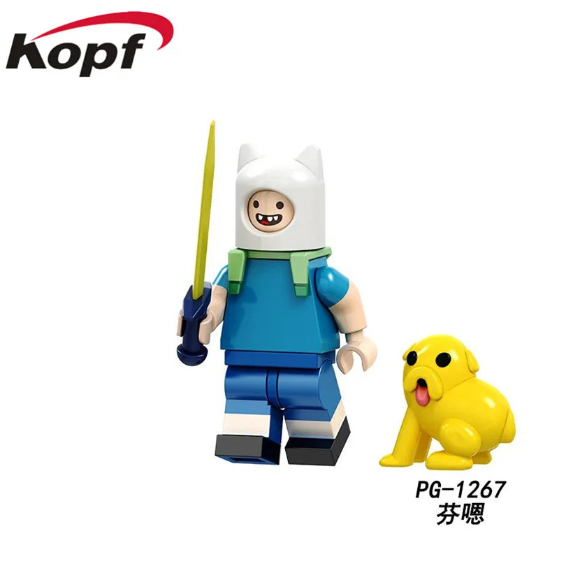 PG1267 PG1268 PG1269 PG1270 PG1271 PG1272 PG1273 PG1274 Single Sale Buliding Blocks Bubble Princess Action Ice King Giant Susan Adventure time Grobgob For Children Toy Best Gift PG8141
