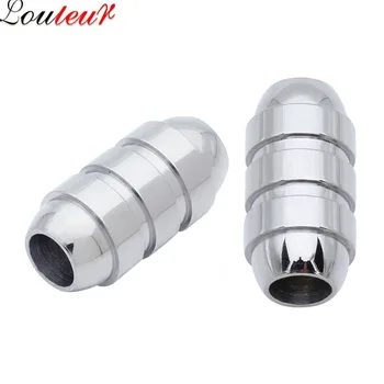 LOULEUR 2pcs/lots Size 5mm Magnetic Clasps for Leather Cord Bracelet Stainless Steel End Caps Connectors for Diy Jewelry Making
LOULEUR 2pcs/lots Size 5mm Magnetic Clasps for Leather Cord Bracelet Stainless Steel End Caps Connectors for Diy Jewelry Making