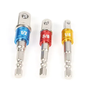 3pcs 1/4" 3/8" 1/2" Connecting Rod Head Extension Drill Bits Bar Wrench Socket Bits Adapter Set Hex Drill Nut Driver Power Shank
3pcs 1/4" 3/8" 1/2" Connecting Rod Head Extension Drill Bits Bar Wrench Socket Bits Adapter Set Hex Drill Nut Driver Power Shank
