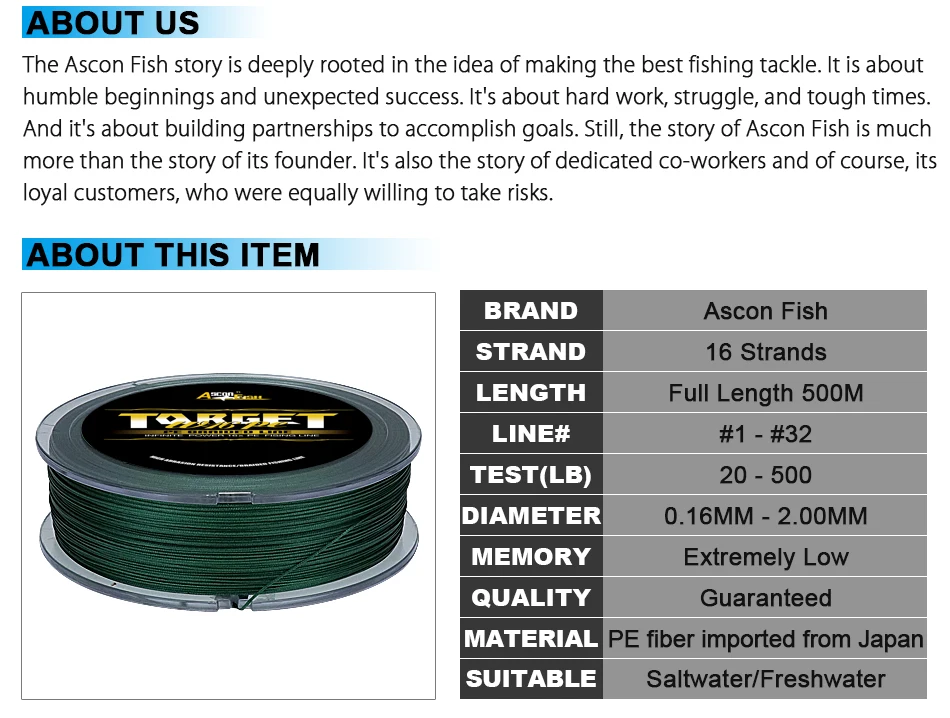 braided fishing line 16 strands 500m multifilament fishing line (3)