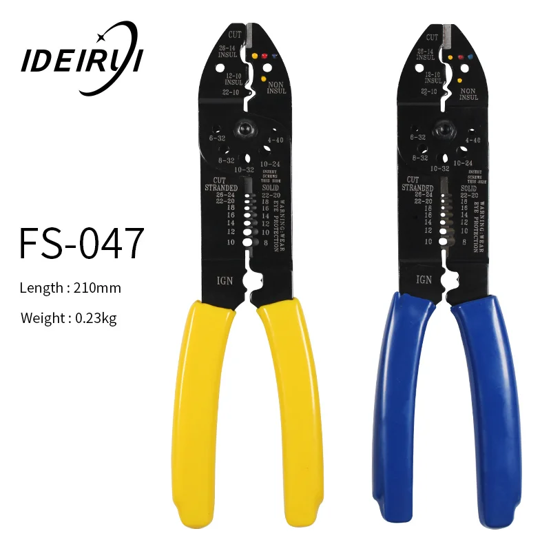 Multifunctional Pliers Steel Cutting Tools Equipment Wire Stripping Pliers Double Colors Handle 7 Hole Peeling with Clamping
Multifunctional Pliers Steel Cutting Tools Equipment Wire Stripping Pliers Double Colors Handle 7 Hole Peeling with Clamping