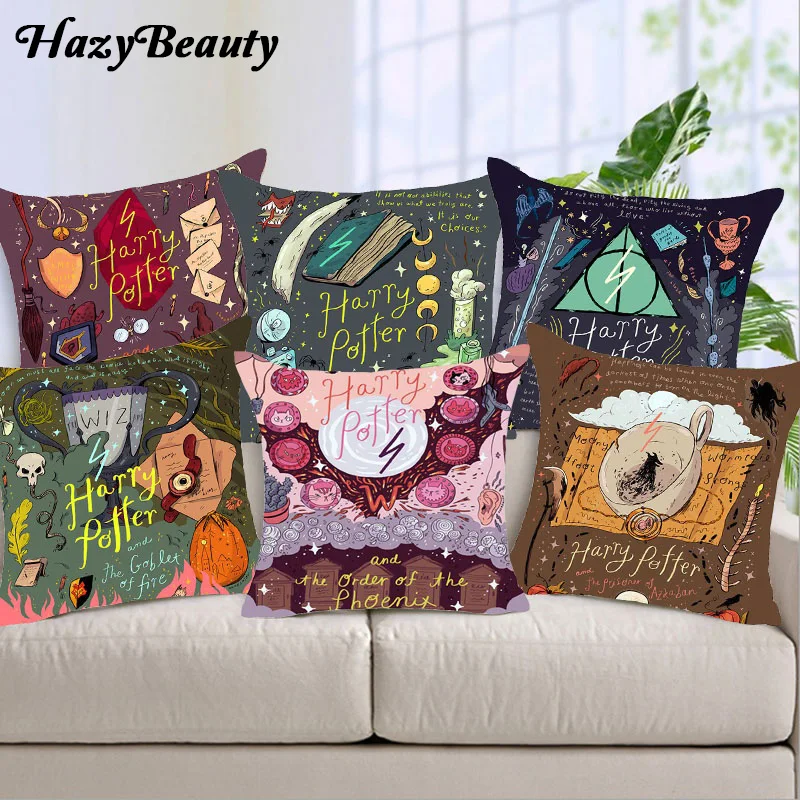 Home Decorative Pillow Cover 18 Inch Square Polyester Watercolor Pillowcase Harry Potter Cartoon Pattern Cushion Cover
Home Decorative Pillow Cover 18 Inch Square Polyester Watercolor Pillowcase Harry Potter Cartoon Pattern Cushion Cover