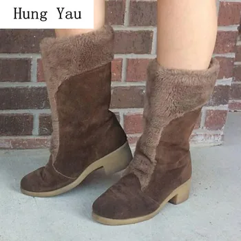 Women Snow Boots 2018 Winter Warm Mid-Calf Female Casual Shoes Woman Flat Fashion Round Toe Slip On Platform Plus Size 35-43
Women Snow Boots 2018 Winter Warm Mid-Calf Female Casual Shoes Woman Flat Fashion Round Toe Slip On Platform Plus Size 35-43