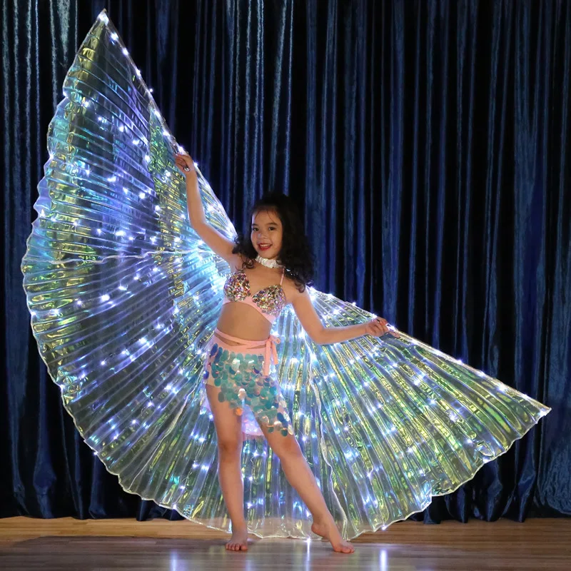 Kids LED Light Up Wings Costume Accessories Performance Prop Children Dancewear Belly Dance isis Wing (with sticks, bag) 3 pcs
Kids LED Light Up Wings Costume Accessories Performance Prop Children Dancewear Belly Dance isis Wing (with sticks, bag) 3 pcs