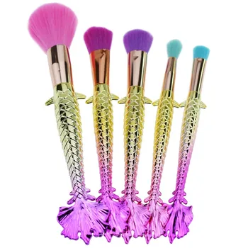5Pcs Glitter Mermaid Makeup Brushes Beauty Fish Tail Make Up Brushes Contour Eyeshadow Highlighter Foundation Brush Maquiagem
5Pcs Glitter Mermaid Makeup Brushes Beauty Fish Tail Make Up Brushes Contour Eyeshadow Highlighter Foundation Brush Maquiagem