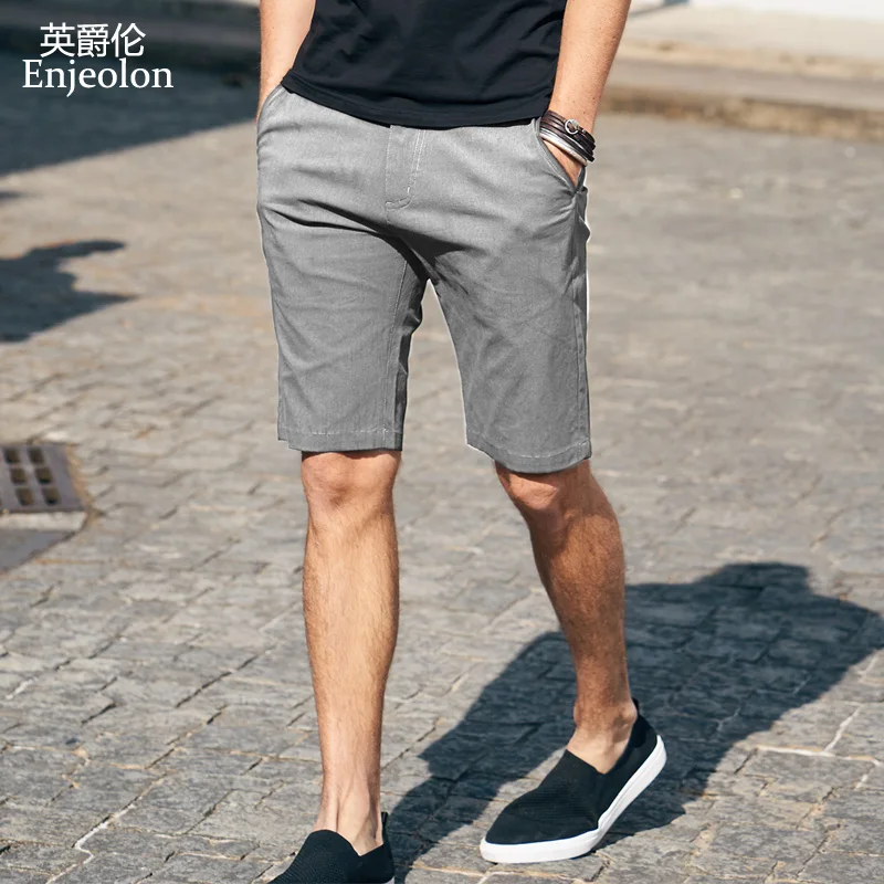 Enjeolon brand top 2019 Summer Casual Shorts Men cotton Sim solid base man shorts Available Knee length High Quality K6805
Enjeolon brand top 2019 Summer Casual Shorts Men cotton Sim solid base man shorts Available Knee length High Quality K6805