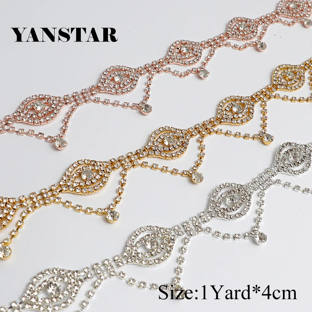 YANSTAR (30 ярдов) Оптовая Торговля Искусственными кристаллами Ручной Работы Стразы Аксессуары для шитья на свадебном поясе YS969
YANSTAR (30 ярдов) Оптовая Торговля Искусственными кристаллами Ручной Работы Стразы Аксессуары для шитья на свадебном поясе YS969