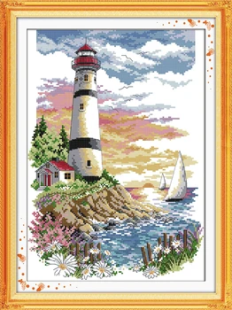 Needlework,11ct/14ct DIY Cross stitch,Sets For Embroidery kit, Lighthouse seaside Pattern Cross-Stitch painting Home Wall Decor
Needlework,11ct/14ct DIY Cross stitch,Sets For Embroidery kit, Lighthouse seaside Pattern Cross-Stitch painting Home Wall Decor
